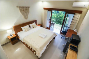 Modern Room w/ Desk, Office Chair & Kitchenette /2